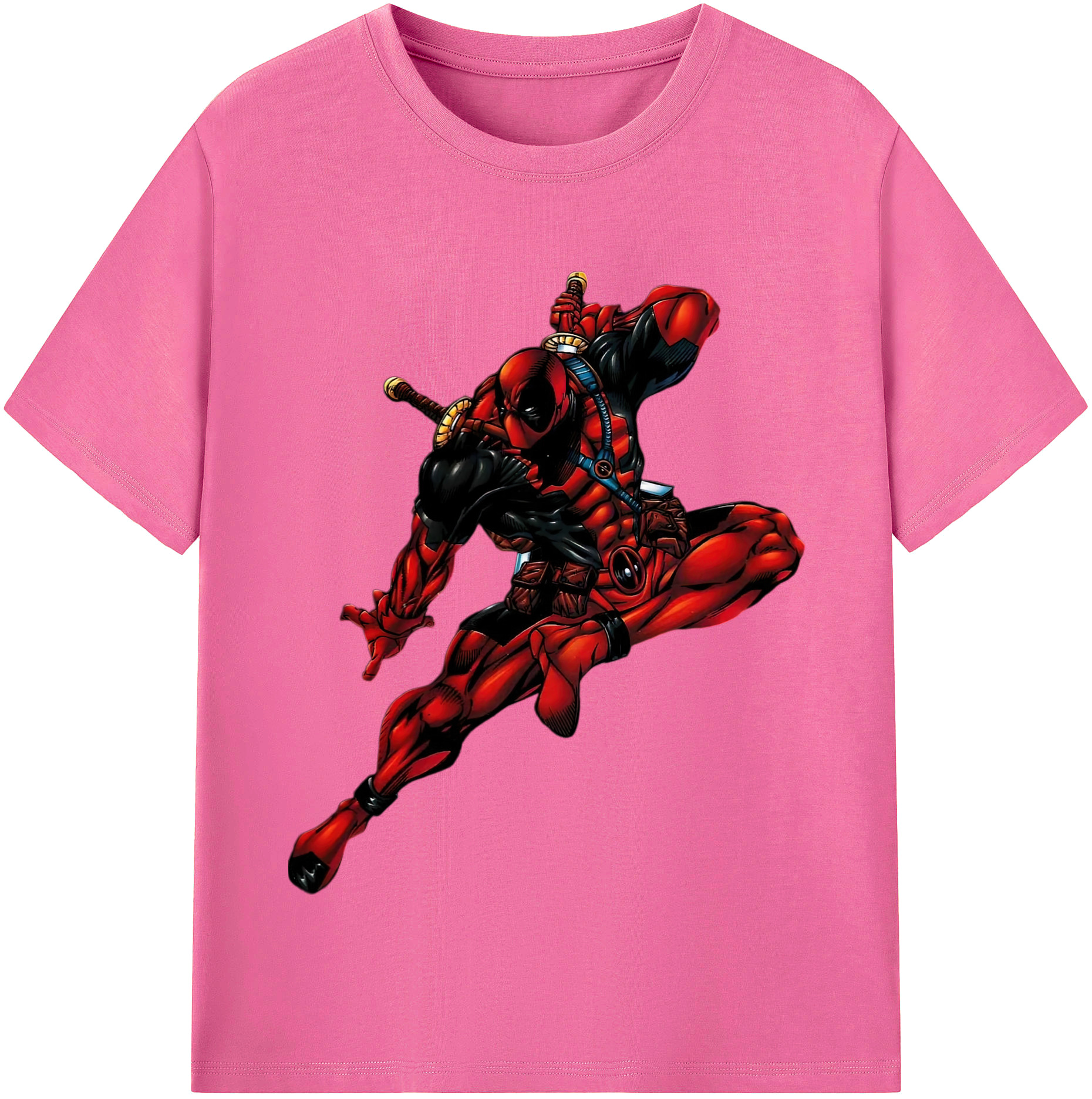 （画像用） Deadpool デッドプール レディースカジュアルプリントTシャツ（綿100％）